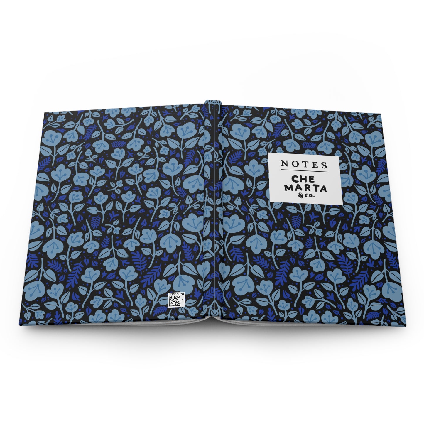 Blue Floral Hardcover Journal | Che Marta & Co.