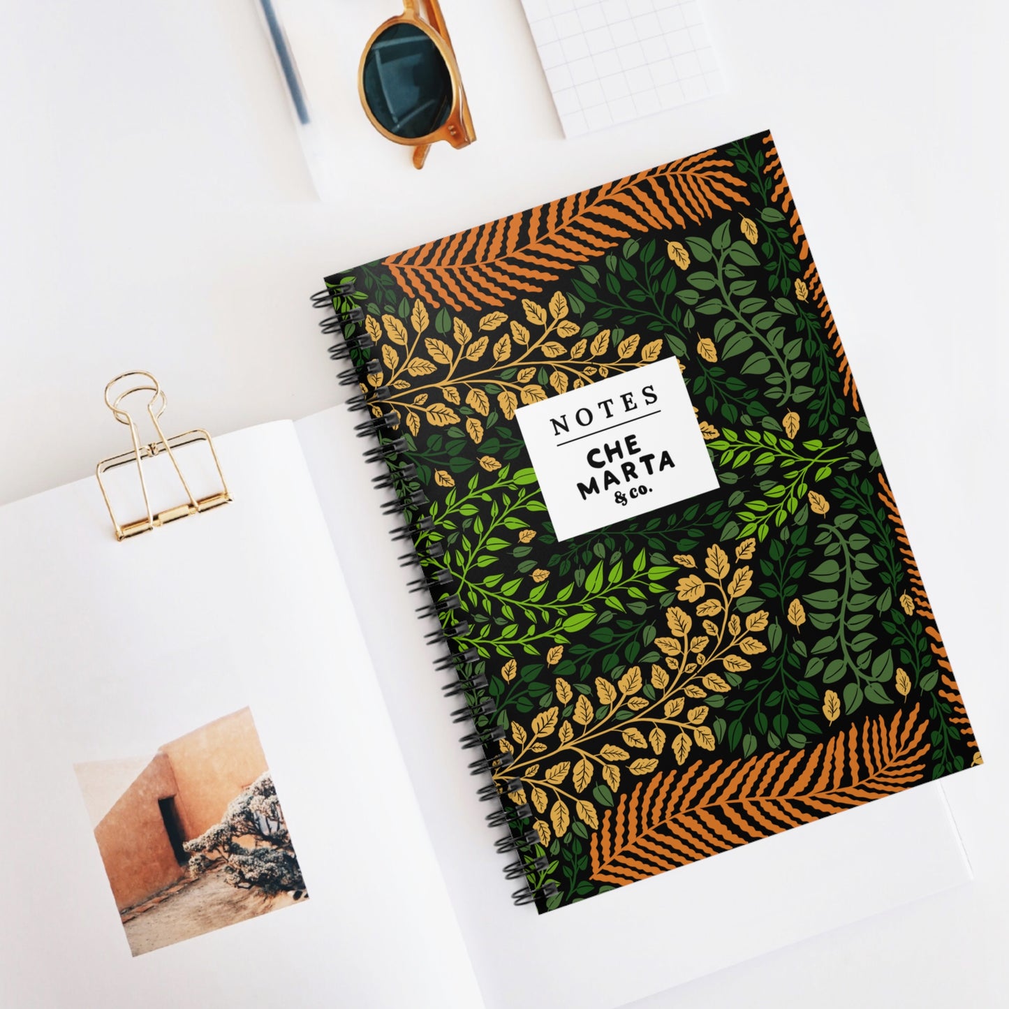 Leaves Spiral Notebook | Che Marta & Co.