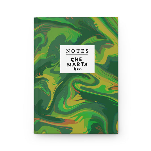 Marbled Green Hardcover Journal | Che Marta & Co.