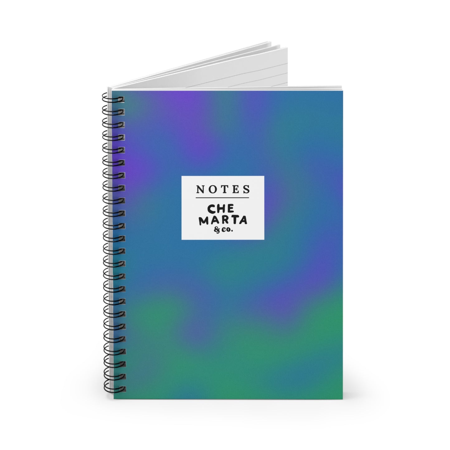 Blue & Green Spiral Notebook | Che Marta & Co.