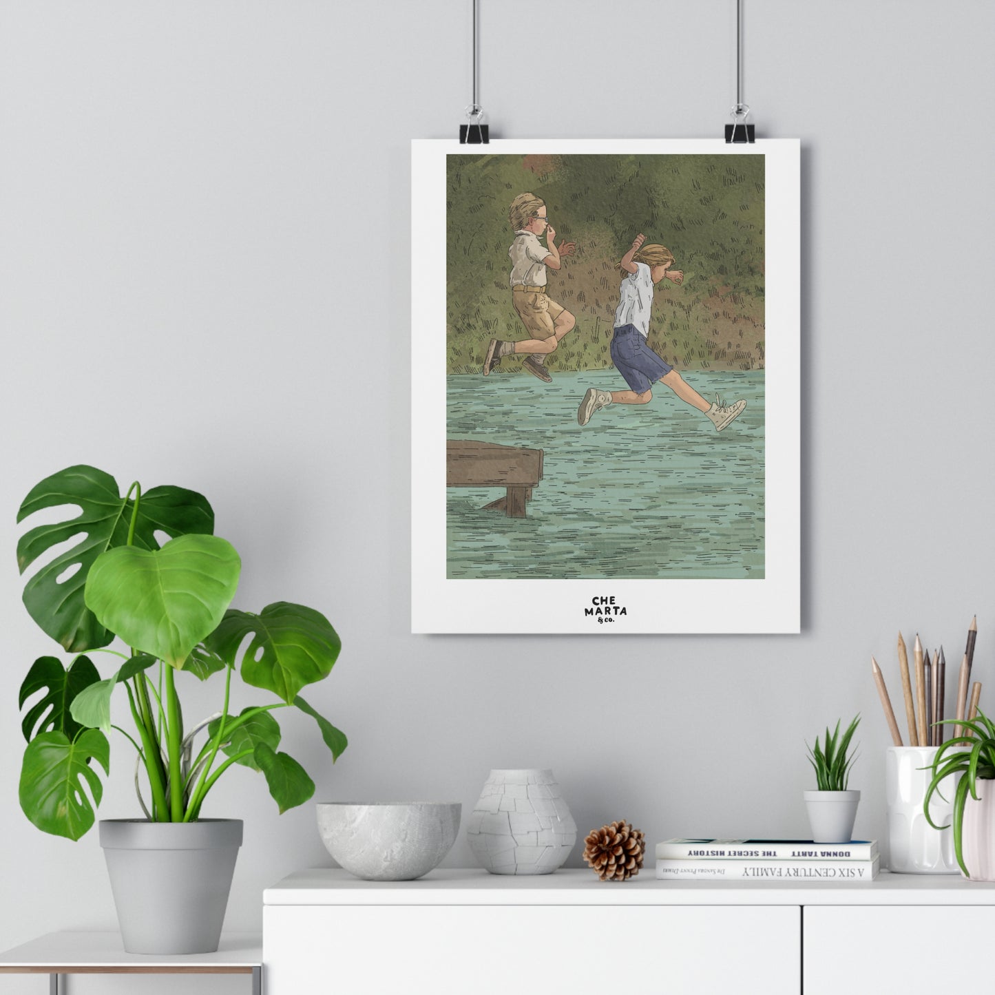 My Girl 1991 Art Print – Lake Scene Illustration Poster