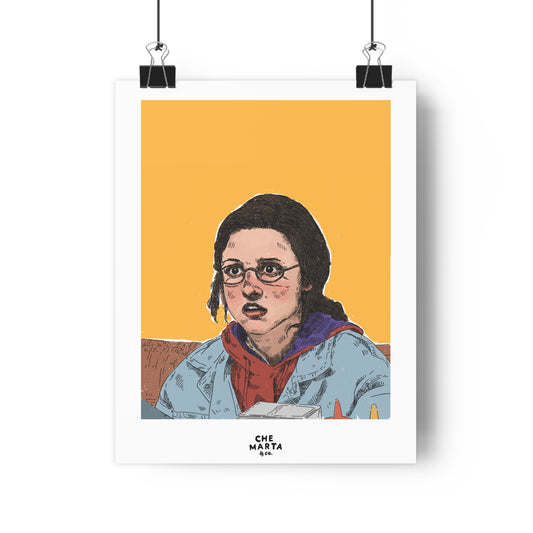 Elaine Benes Portrait Print – Retro Color Pop Wall Art