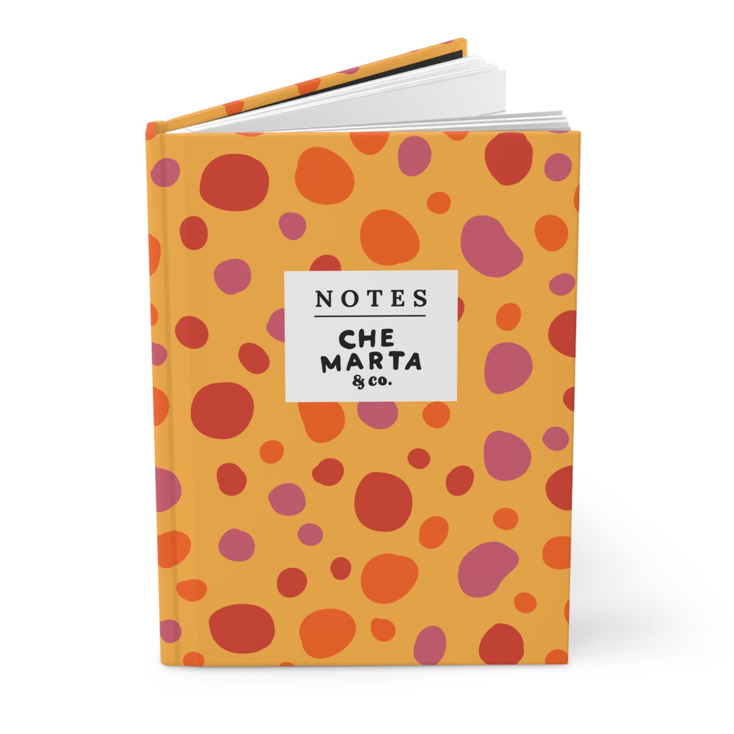 Orange Dots Hardcover Journal | Che Marta & Co.