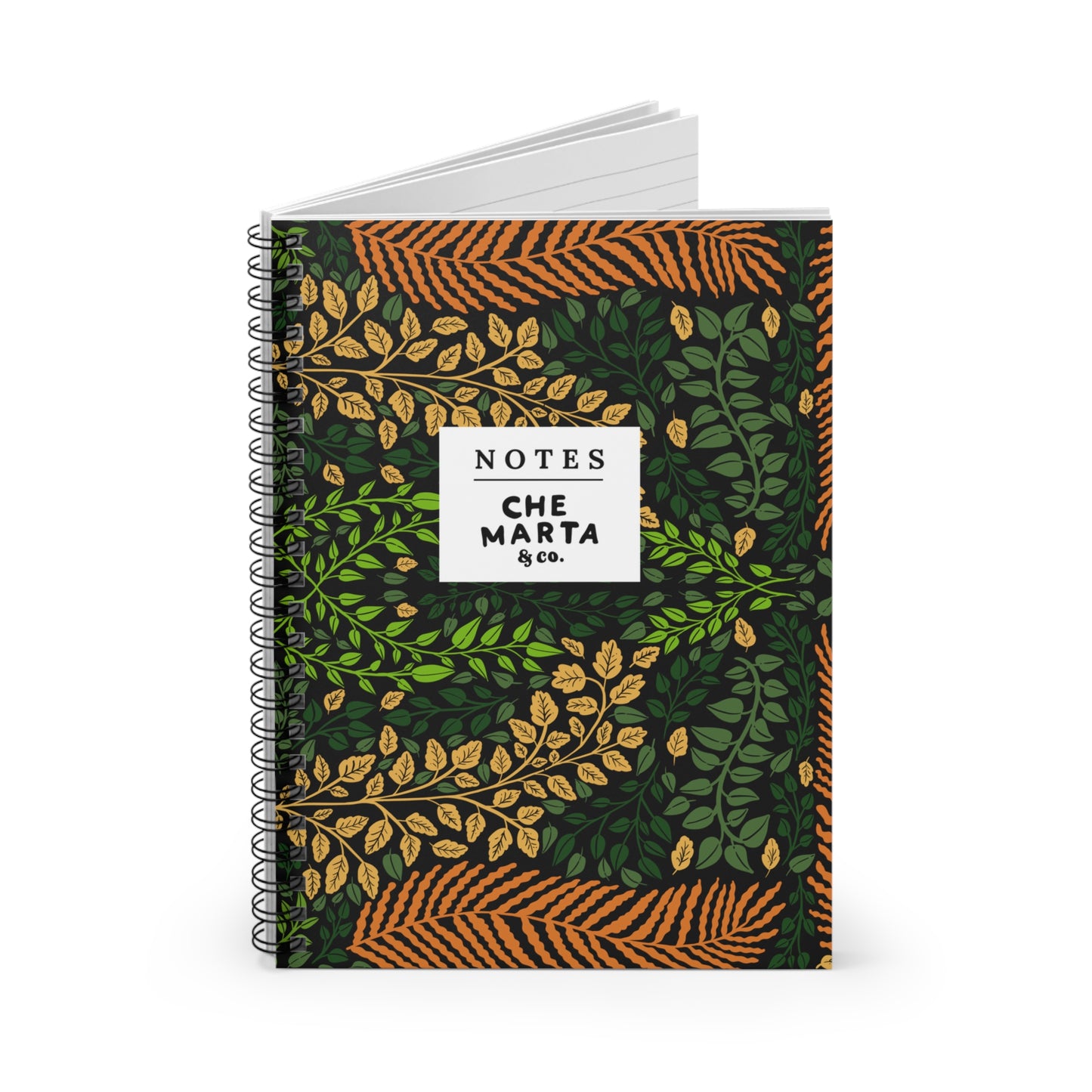 Leaves Spiral Notebook | Che Marta & Co.