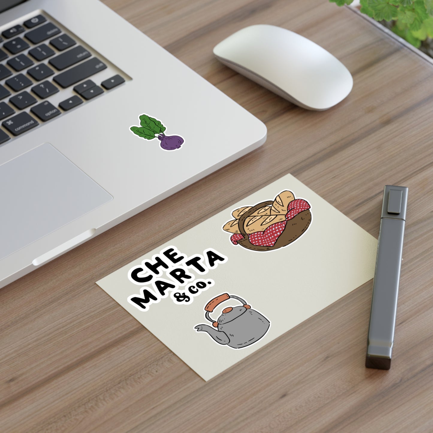 Kitchen Sticker Sheet — Bread, Kettle & Veggie Illustrations, Cozy Cooking Decals, Cute Planner & Journal Stickers