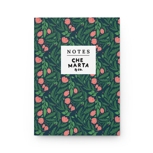 Floral Notes Hardcover Journal | Che Marta & Co.