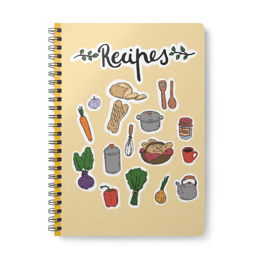 Recipe Notebook A5 – Wire-Bound Softcover Recipe Journal | Che Marta & Co.