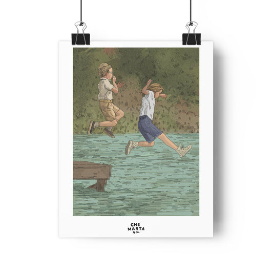 My Girl 1991 Art Print – Lake Scene Illustration Poster