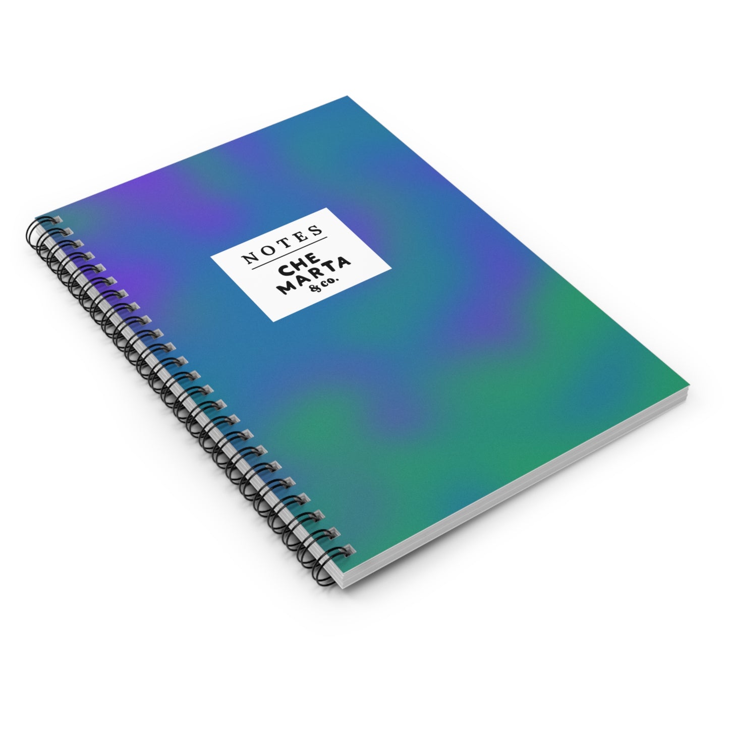 Blue & Green Spiral Notebook | Che Marta & Co.
