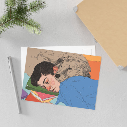 Illustrated Art Postcard — Tender Pause