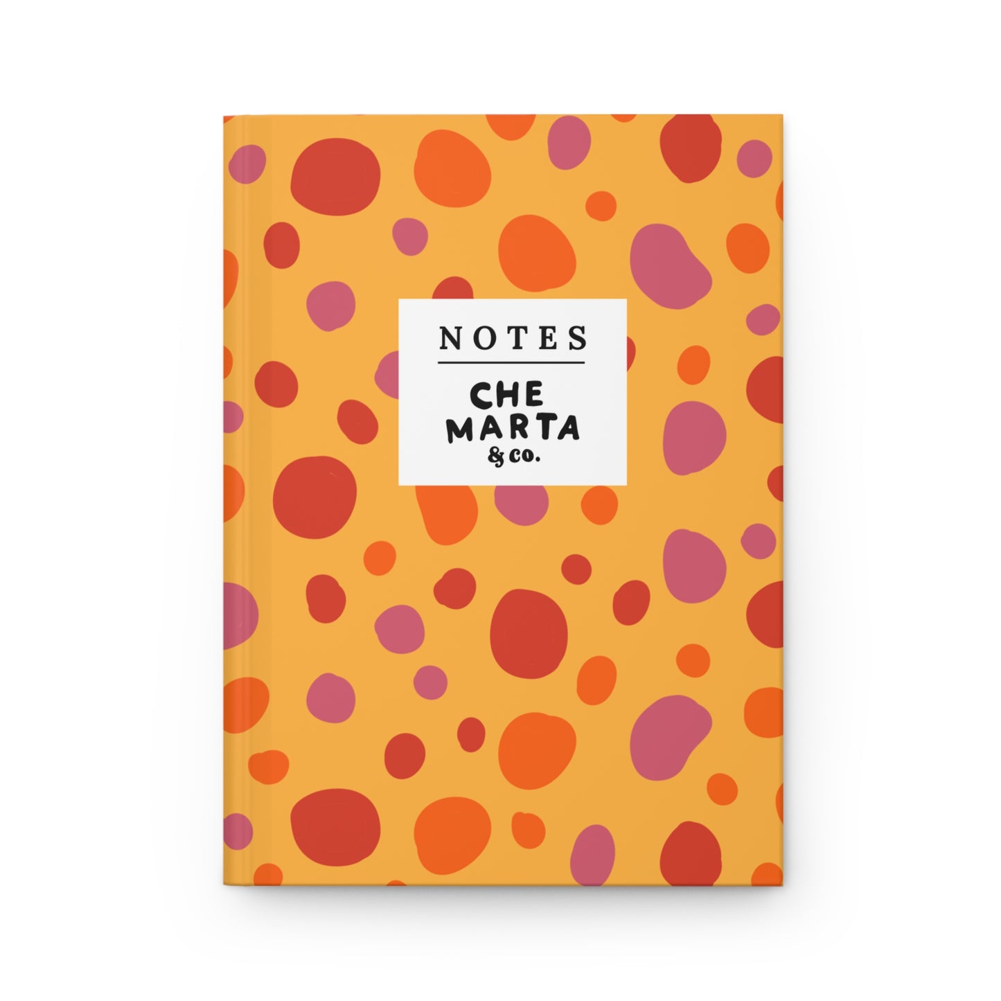 Orange Dots Hardcover Journal | Che Marta & Co.