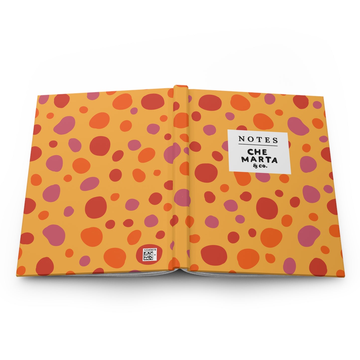 Orange Dots Hardcover Journal | Che Marta & Co.