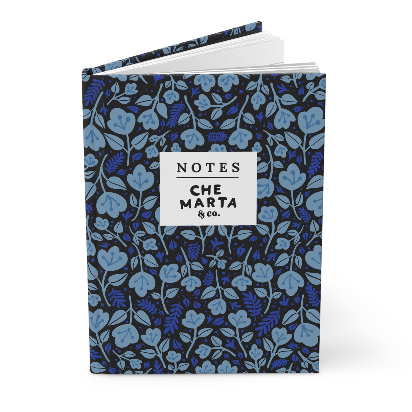 Blue Floral Hardcover Journal | Che Marta & Co.