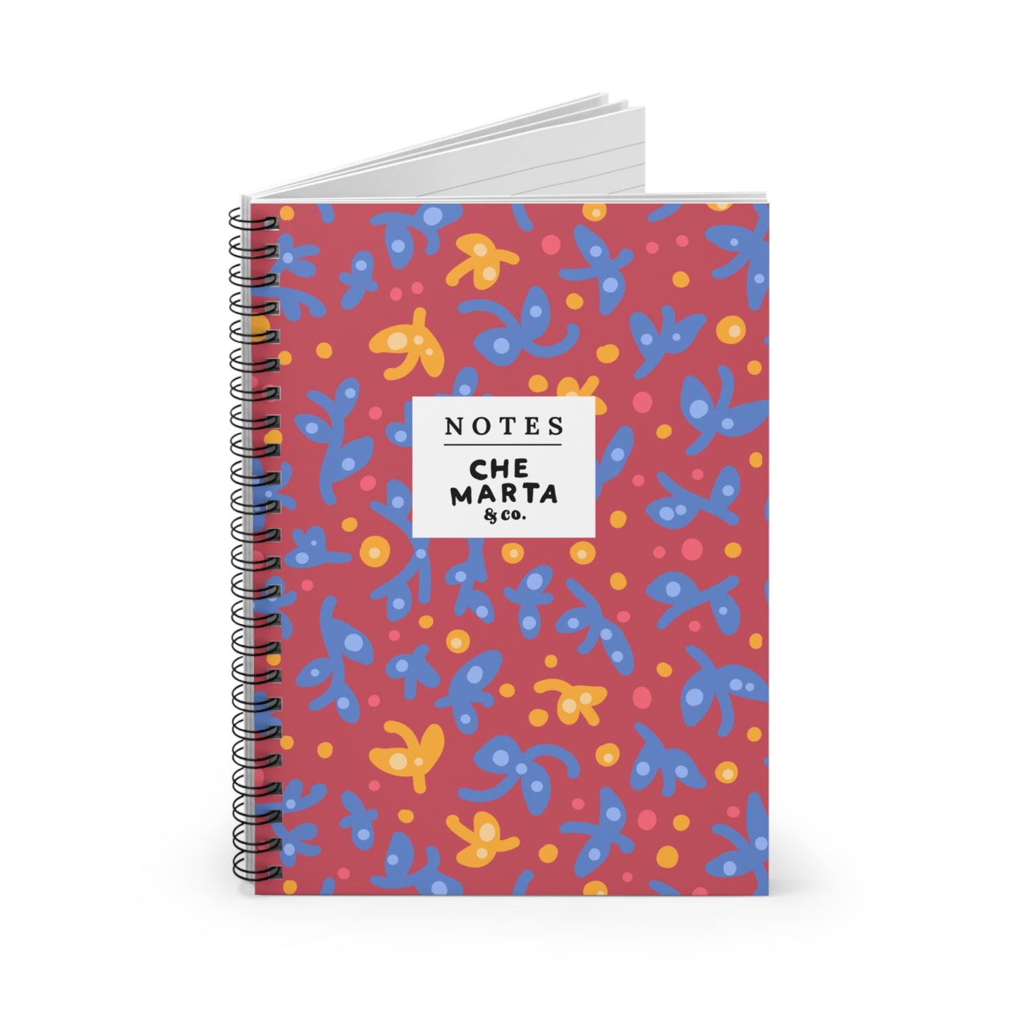 Reddish Spiral Notebook | Che Marta & Co.